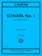 Sonata No. 1 in C Minor, Op. 4 piano sheet music cover